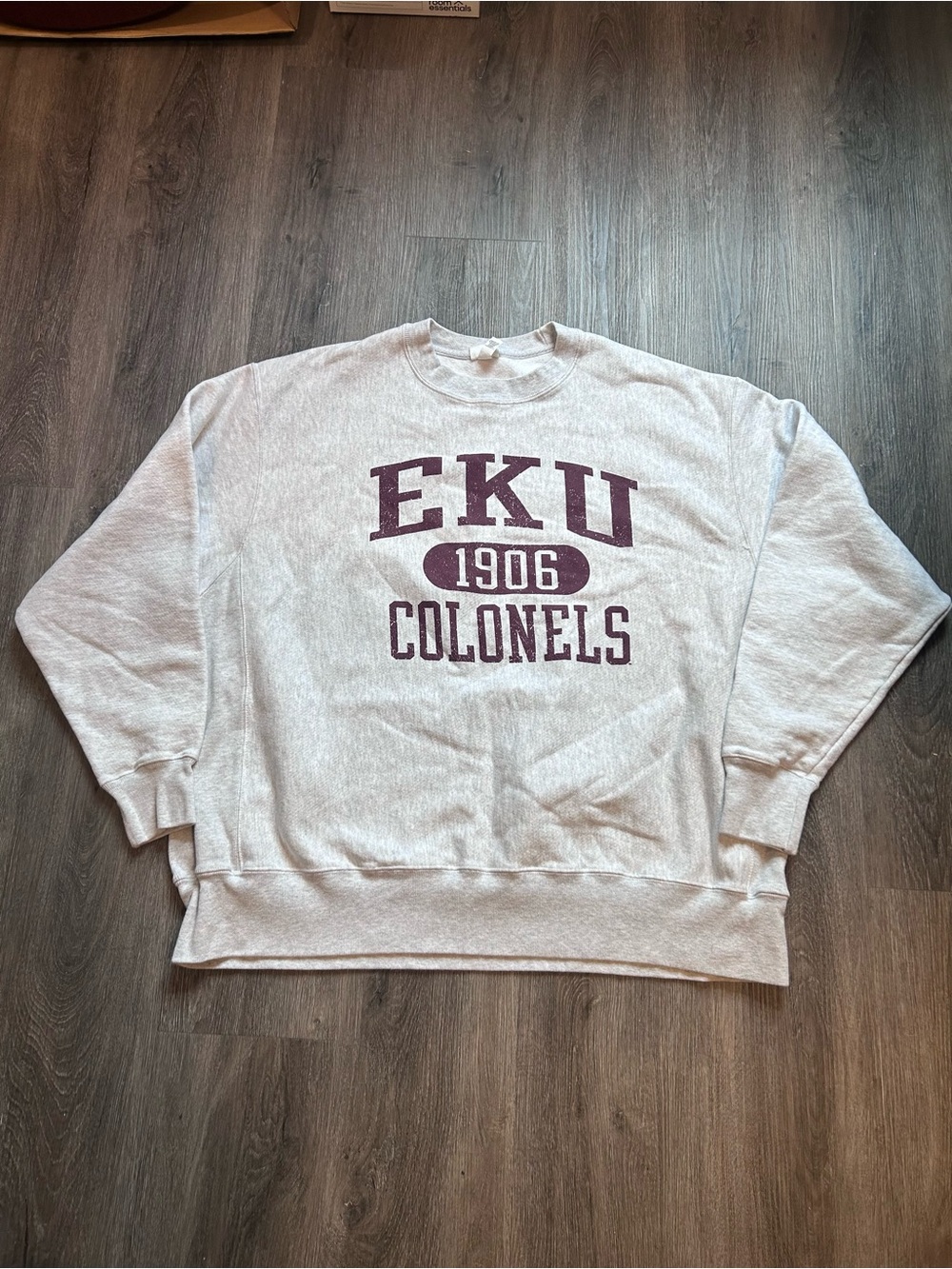Vintage Champion Reverse Weave EKU Eastern Kentucky Colonels Sweatshirt Sz 2XL